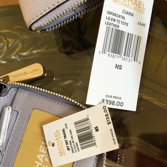 NWT 2pcs Michael Kors large Ciara tote&wallet set - Picture 6 of 8